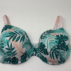Cacique tropical print lightly lined t-shirt bra- 38DDD
